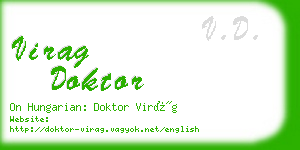 virag doktor business card